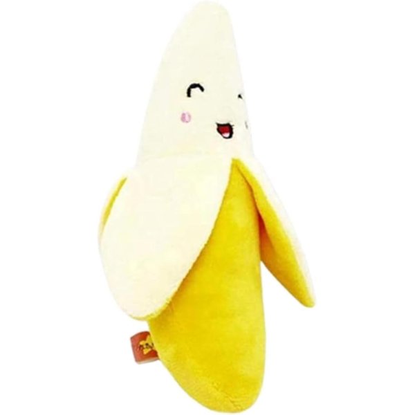 Galyacht 1 Pack Puppy Squeaky Plush Toys Cute Banana-Style Plush Dog Toys Funny Chew Toys for Small Animals Toy Chews Useful and Nice Dog Squeak Toys