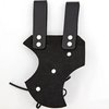 Armory Replicas - Medeival Renaissance Longsword & Shortsword Frog Holster - Genuine Bovine Leather - Right Handed - Raven Black