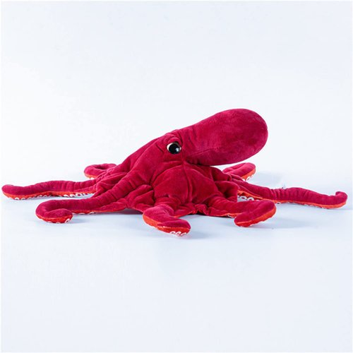 TAMMYFLYFLY Cute Octopus Plush Toy - Super Lovely Red Soft Real Life Octopus Giant Realistic Stuffed Animal Toys, Deep Sea Creeping Animal Octopuses Plush Toys (18 inch)