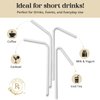 Row Jow 24 Hours Flex Paper Straws - (100pcs Paper Straws) 100% Biodegradable Ecofriendly Extra Durable, Last up to 24 hours in beverages, Recyclable.