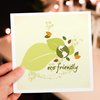 3dRose Greeting Cards - Eco-Friendly Leaf Earth Day Environmental Vector Design - 12 Pack - Floral and Nature Designs