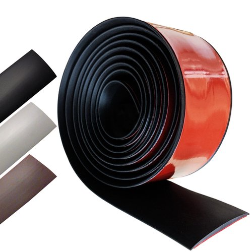 Floor Transition Strip Self-Adhesive Cover Strips Threshold Repair Floor Gap Vinyl Flooring Transitions Laminate Floor Flat Divider Strip Minimalism Oak Wood Grain Design 78.7in (4cm, Pure Black)