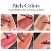 DENESTUP Lip Liner Set, 6 Colors Longwear and Pigmented Matte Lip Pencil Makeup, Smooth Application, Retractable Waterproof Lip Liner