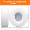 Replacement Ear Pads for Beats Solo 3, Ear Cushions for Beats Solo 2 & Solo 3 Wireless/Wired Headphones, Not Fit Beats Studio On-Ear Headphone with Stronger 3M Adhesive, Thicker Memory Foam(White)