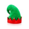 SATINIOR Christmas Santa Elf Shoes and Hat Christmas Red Green Costume Accessory Set (28 cm/ 11 Inch)