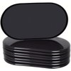 8 Pack Large Furniture Movers Sliders for Carpet, 9 1/2" x 5 3/4" Reusable Oval Furniture Moving Pads, Sliders for Moving Heavy Bed Sofa Fridge Couch Cabinet, Move Items Quickly and Easily (Black)
