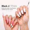Imtiti Nail Art Liner Gel Polish,1 Pcs 8ml Classic White French Tip Gel Liner Nail Polish Soak off UV LED Gel Polish Liner Salon Manicure Swirl Nail Design