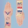 AOYOO Fourth of July Decorations Temporary Tattoos 30 Giltter Style Red White and Blue Patriotic Party Supplies 4th of July Accessories USA America Flag Memorial Day Independence Day Labor Day