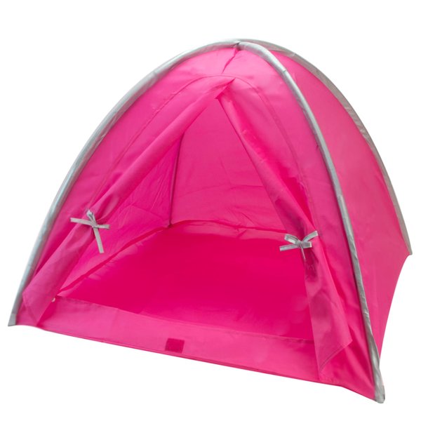 Sophia's 18" Doll Camping Tent with Storage Bag, Hot Pink and Silver