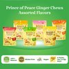 Prince of Peace Ginger Chews Candy Bundle — Original, Lemon, Orange, Mango, Lychee and Peanut Butter Flavors — 100% Natural, Vegan and Gluten-Free Candies, Pack of 6, 4oz (113g)