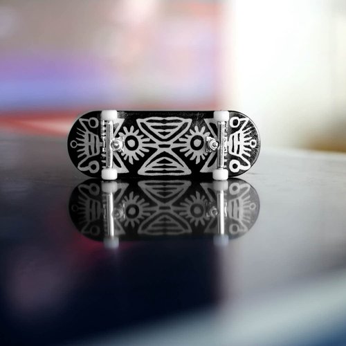 NOAHWOOD PRO Fingerboards Finger Skateboards(NW11s Kickflip Deck 97mmx34mm 5-Layer Colour Maple Woode Handmade)+(update Noah ii 34mm Trucks)+(NW iii Logo Handmade Wheels) (Totem)