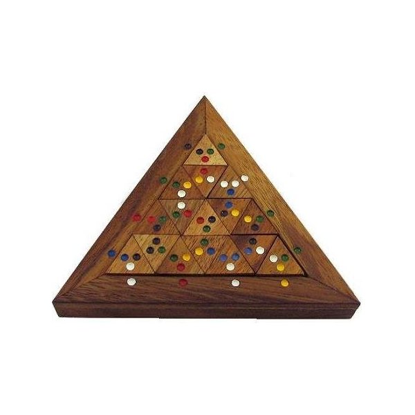 Color Match Triangle Wooden Puzzle Brain Teaser