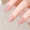 Vishine Jelly Crystal Milky Pink Gel Nail Polish 15ml LED UV Gel Polish Soak Off Transparent Clear Pink Color Varnish Nail Art #13