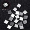 Mini Disco Ball Mirror Tiles Mini Square Glass Tiles 5 x 5 mm Self Adhesive Mirror Stickers, Decorative Craft DIY Accessory Mirrors Mosaic Tiles (3000 Pcs)