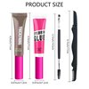 Waterproof Tinted Brow Gel Kit-Rich Auburn Thickening Eyebrow Mascara Gel & Clear Setting Brow Glue,Brow Lift Fast Sculpt,Long Lasting Eye Makeup for Women,Light Medium Dark Brown With Tool-Set04
