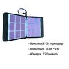 Binder for pokemon card binder of 720 Card Collection/9 Pocket Card Binder/Trading Card Binder/Card Album With Zipper,40 Sheets, Yellow