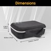 ProCase Washable Barber Case, Oilproof Hard Travel Carrying Bag for Hair Clippers, Hair Cutting Supplies Holder with Slippery Inner Tray, Trimmer Organizer Storage for Men Razor Guard Grooming Kits
