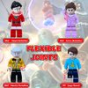FILDANCO Minifigures Stuffer, 24PCS Minifigures Building Bricks, Mini Figure Toy, MINIFIG People LOT, Kids for Christmas, Birthday Party Supplies, Easter Eggs
