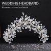 YBSHIN Wedding Rhinestone Tiara Headband Silver Crystal Crown Headband Princess Headpiece Bridal Headwear for Women and Girls