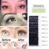 TDANCE Classic Lash Extensions Premium C CC D DD J B L Curl 0.03-0.18mm Thickness Semi Permanent Volume Eyelash Extensions Professional Salon Use Mixed 10-17mm Length In One Tray (D-0.05,10-17mm)