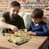 WULOBOOI WW2 Army VT-4 Tank Toys Building Blocks Set, Adult Collectible Tanks Model to Display, 372 Pieces Educational Construction Toys Gifts for Military Fans Boys Kids 8 9 10+