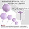 ASTARON 32 Pcs Ball Cake Topper Decorations Mini Balloons Cake Topper Sticks Foam Balls Cake Picks Cake Topper Balls Cake Decorations for Wedding Party Birthday Cake Decorating (Purple Gold)