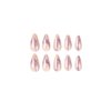Foccna Purple Press on Bling Fake / False Nails, Almond Cute Daily Wear Artificail Nails for Women and Girls-24Pcs