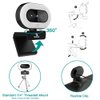 NexiGo StreamCam N930E with Software, 1080P Webcam with Ring Light and Privacy Cover, Auto-Focus, Plug and Play, Web Camera for Online Learning, Zoom Meeting Skype Teams, PC Mac Laptop Desktop