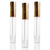 30 Pcs 10ml Empty Lip Gloss Tubes Containers, Refillable Lip Balm container for DIY Makeup Such as Lip Samples, Homemade Lip Balm (Gold)