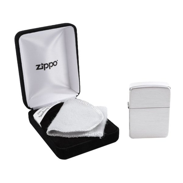 Zippo 1941 Sterling Pocket Lighter, Silver Hand Satin Finish