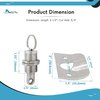 MARINE CITY Hatch Lock Fastener, 316 Grade Stainless Steel, Polished Finish, Corrosion-Resistant, Easy to Install, for Deck Hatch, Cabinets, Molds (Pack of 1)