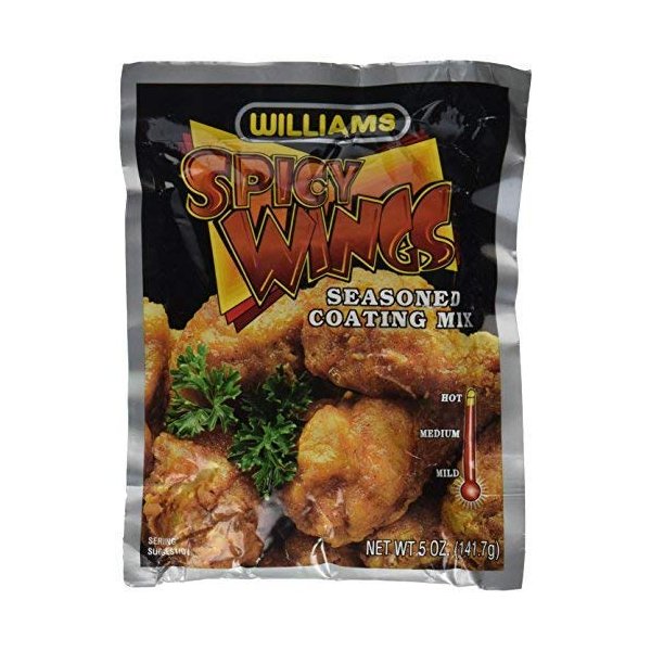 WILLIAMS Spicy Wings Seasoned Coating Mix of 5 oz by Williams