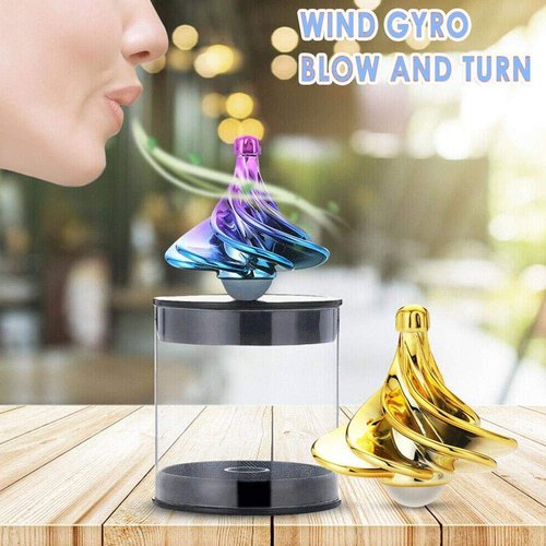Mini Spinning Top Gyro Desktop Toys for Kid Adults with Anxiety Autism and Stress Relief (Multicolour)