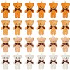 Skylety 24 Pcs Mini Bear Toy 4.7 Inch Tiny Bears Doll Bulk Soft Plush Stuffed Animals for Keychain DIY Craft Small Bears for Baby Shower Birthday Gifts Party Favors