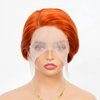 Wiggins Hair Pixie Cut Wig Human Hair Short Bob Wig Human Hair Orange Pixie Cut Wig For Black Women Straight 13x4x1 T Part Wig #350 Color Pixie Cut Wig Lace Front Wigs Human Hair Bob Wigs 6 Inch