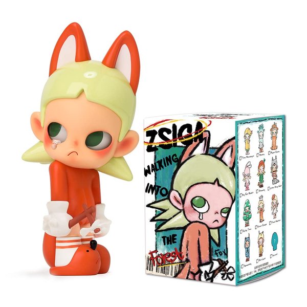 POP MART Zsiga Walking into The Forest Blind Box Figures, Random Design Box Toys for Modern Home Decor, Collectible Toy Set for Desk Accessories, 12PC