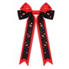 Red Spirit Day Accessories for Women Red Hair Bows Game Day Football Hair Bow Clips Crystal Embellished Ribbon Bows Game Day Team Spirit Hair Accessories Football Tailgate Party Favors (Pattern D)