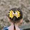 Bow Hair Clip for Girls Cute Bee Yellow Hair Bow Clip Spring Hair Accessories Hair Barrettes for Hair Styling Girls Hair Ribbons Gold Glitter Clips for Hair
