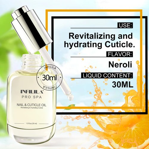 NXJ INFILILA Cuticle Oil for Nails, Cuticle Oil 30ml, Hydrating Nail Oil Cuticle, Cuticle Care Product for Cuticle Repair and Nail Care, Simple Natural Ingredients Nail Oil (Milk & Honey)