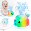 Gigilli Baby Boy Whale Bath Toy 4.0 - Easy Charging 2024 Upgraded Bath Toys for Kids Ages 1-3, Light Up Bath Fountain Toy 6-12-18 Months Toddlers Bath Toy Sprinkler Baby Christmas Birthday 1 2 3 Gifts