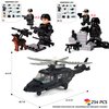 Toysvill SWAT Police Military Building Block Set| Soldiers Minifigures (8 PCS) + Police Helicopter and Accessories Gift for Kids