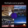 LEDCARE USB Star Projector Night Light, Car Roof Lights, Portable Adjustable Romantic Interior Car Lights, Portable USB Night Light Decorations for Car, Ceiling, Bedroom (Violet Blue)