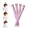 BeauFairy 4 in 1 Makeup Pen, 2 PCS, Eye Liner, Brow Liner, Lip Liner, Highlighter Pen, All in One Waterproof Long-Lasting Multi-function Beauty Pencil, Facial Easy Carry Cosmetic for Wedding (Pink)