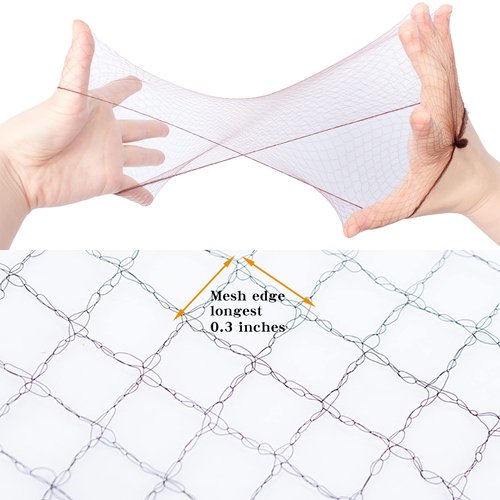 WeKen 30 Pcs Hair Net,22 Inches Hairnets for Women, Elastic Edge Mesh Invisible Hair Nets for Women Sleeping,Ballet Bun,Food Service,Work and Wig Dark Brown