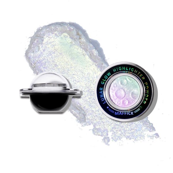 LXZJJM Planet Highlighter, Multichrome Glitter Shimmer Highlighter, Planet-Inspired Makeup for Silky, Natural Glow, Face and Body Brightening, Natural-Looking Highlighter (02#, 0.08 OZ.)