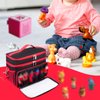 Tesuko Carrying Case Compatible with Toniebox Starter Set, Double Layer Storage Bag for Tonies Figures Characters, Portable Travel Organizer Case with Shoulder Strap for Tonies Box Headphones (Black)