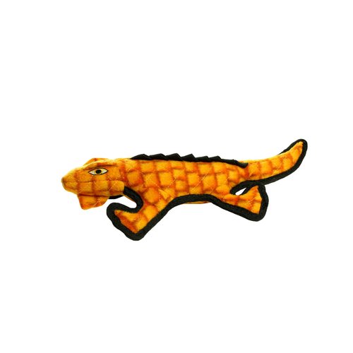 TUFFY - World's Tuffest Soft Dog Toy - Desert Gila Monster - Squeakers - Multiple Layers. Made Durable, Strong & Tough. Interactive Play (Tug, Toss & Fetch). Machine Washable & Floats