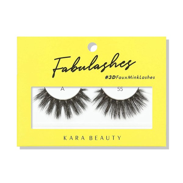 KARA BEAUTY FABULASHES 3D Faux Mink False Eyelashes - Style A55