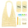 Herally Beginners Crochet Kit DIY Bag for Women - Include Yarn, Hook and Accessory - with Step by Step Video Tutorials