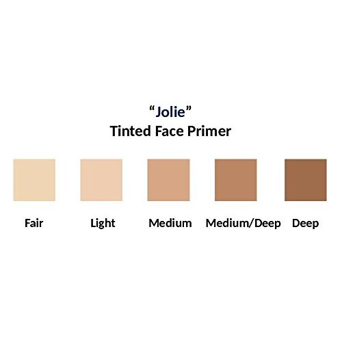 Jolie Tinted Foundation Face Primer SPF 20 Sunscreen, Subtle Radiance/Supreme Hydration - All Skin Types (Light)